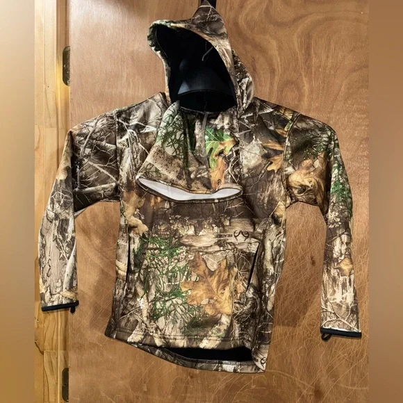 Boys Camo Hoodie w/ Neck Gaiter - Picture 1 of 2